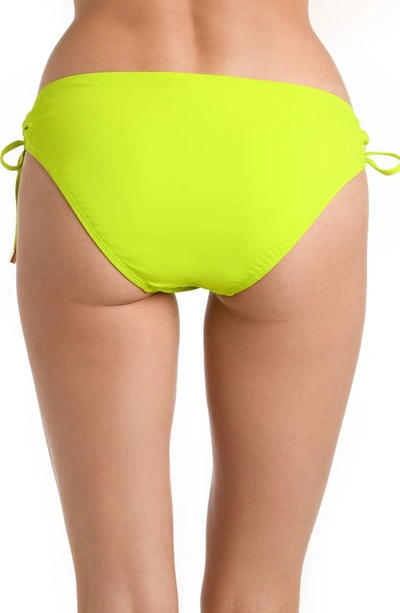 Shop La Blanca Island Goddess Hipster Bikini Bottoms In Bright Lime