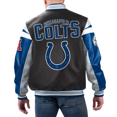 Shop G-iii Sports By Carl Banks Black Indianapolis Colts Full-zip Varsity Jacket