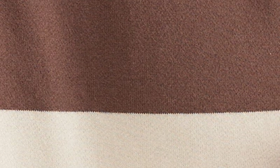 Shop Marine Layer Signature Colorblock Sweater In Brown Sunset Stripe