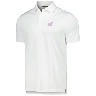 Shop Levelwear White Nhl 2023 Hockey Fights Cancer Core Logo Polo