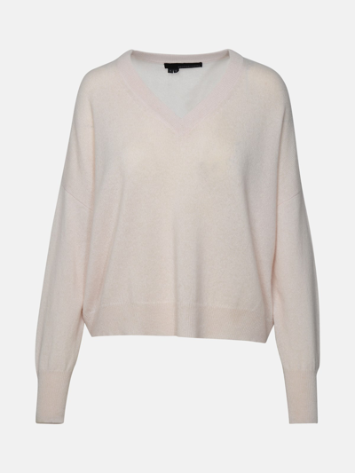 Shop 360cashmere 'camille' Ivory Cashmere Sweater