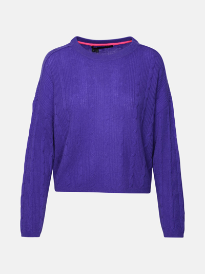 Shop 360cashmere 'amelie' Purple Cashmere Sweater In Violet