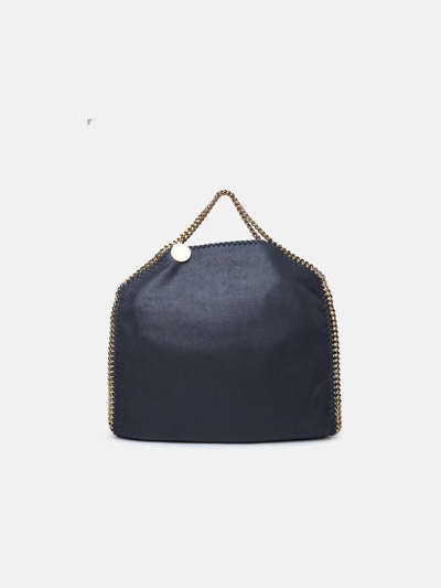Shop Stella Mccartney 'falabella' Tote Bag In Navy Recycled Polyester Blend