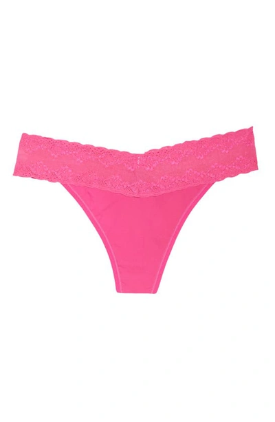 Shop Natori Bliss Perfection Thong In Juicy Raspberry