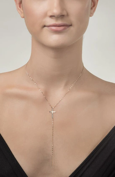 Lana Jewelry Crossary Chime Y-necklace In Rose