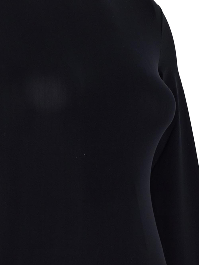 Shop Maison Margiela Technical Jersey Bodysuit In Black