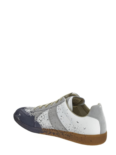 Shop Maison Margiela Paint Replica Sneakers In Multicolor