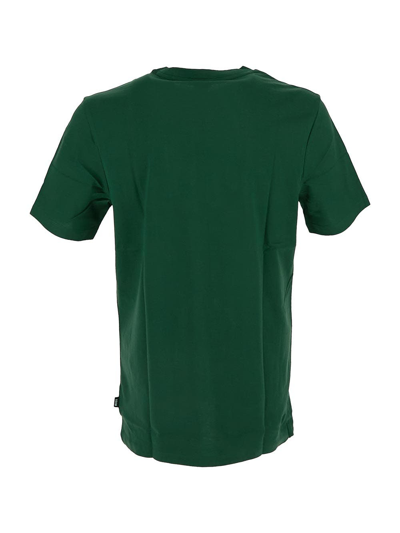 Shop Hugo Boss Logo T-shirt In Green