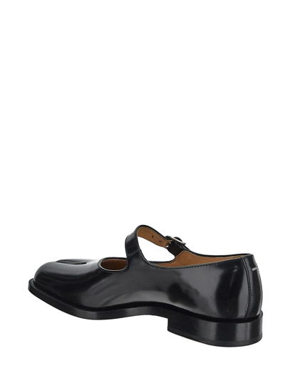 Shop Maison Margiela Tabi Mary-janes Shoes In Black