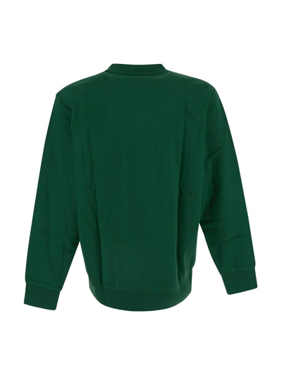 Shop Hugo Boss Logo Sweatshirt In Green