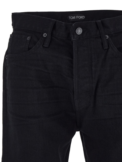Shop Tom Ford Classic Jeans In Black