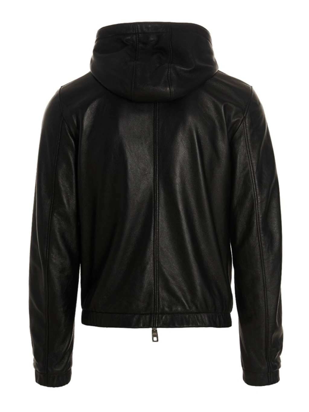 レザージャケット Dolce & Gabbana 'DG Essential' hooded jacket Dolce & Gabbana Black Dg Essential Hooded Jacket | ModeSens