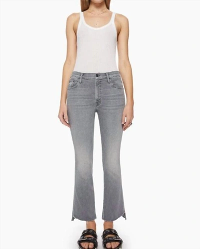 Shop Mother Insider Crop Step Fray Jean In Barely There In Multi