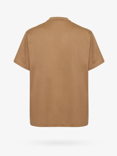 Shop Burberry Man T-shirt Man Brown T-shirts