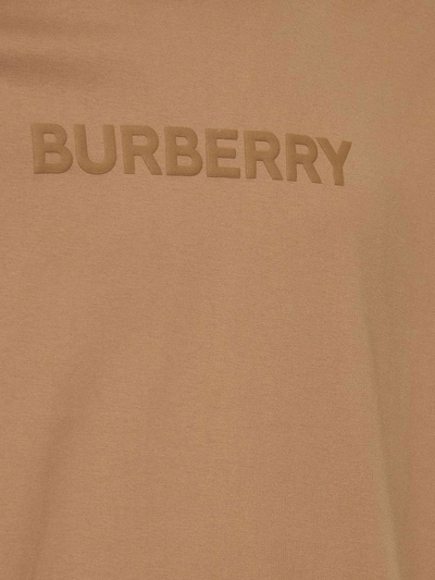 Shop Burberry Man T-shirt Man Brown T-shirts