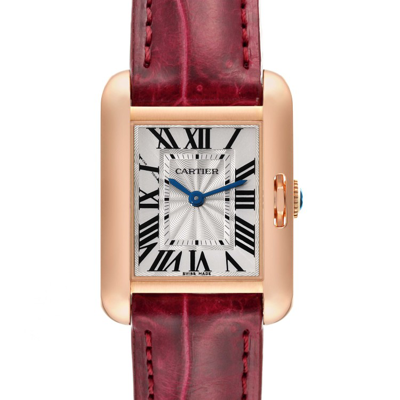 Shop Cartier Tank Anglaise Rose Gold Small Ladies Watch W5310027 Box Papers In Not Applicable