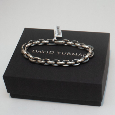Pre-owned David Yurman Men's 8.5mm Streamline Link Bracelet In Sterling Silver Large