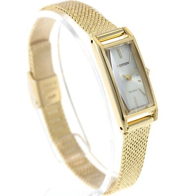 Pre-owned Citizen Key Kii: Eco Drive Eg7042-52a White Gold Solar Women's Watch In Box