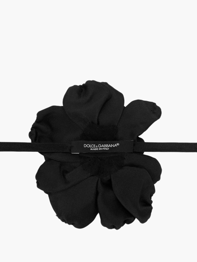 Shop Dolce & Gabbana Woman Necklace Woman Black Necklaces