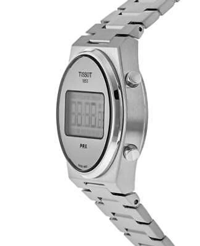 Pre-owned Tissot Prx Digital 35mm Silver Dial Steel Unisex Watch T137.263.11.030.00