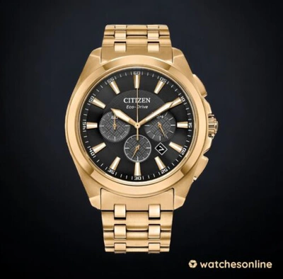 Pre-owned Citizen Eco-drive Men's Gold-tone 41mm Watch Ca4512-50e