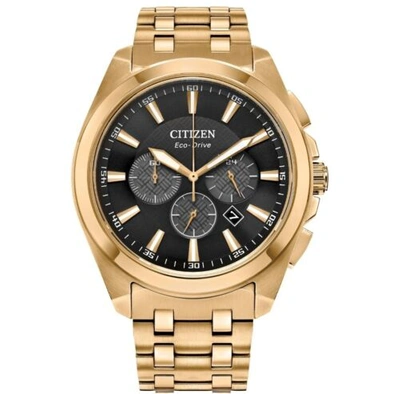 Pre-owned Citizen Eco-drive Men's Gold-tone 41mm Watch Ca4512-50e