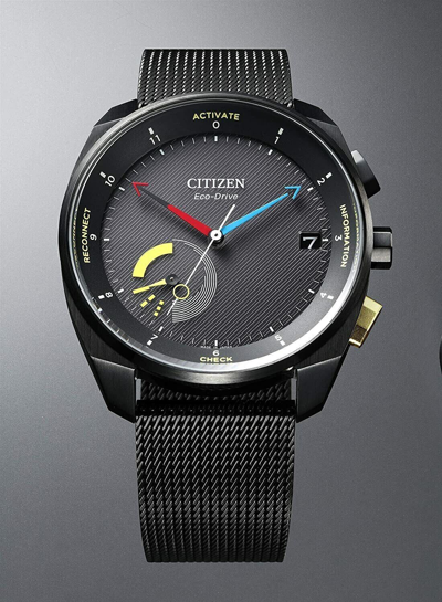 Pre-owned Citizen Eco-drive Riiiver Bz7005-74e Solar Men's Watch 2019 Round Model
