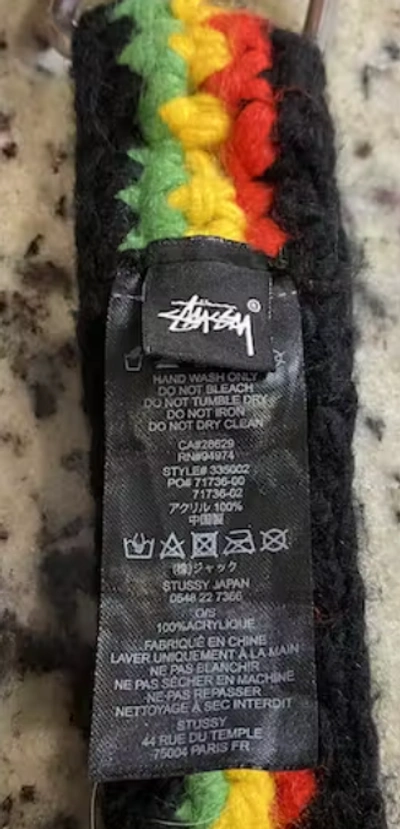 Pre-owned Stussy Stüssy & Denim Tears Belt In Multicolor
