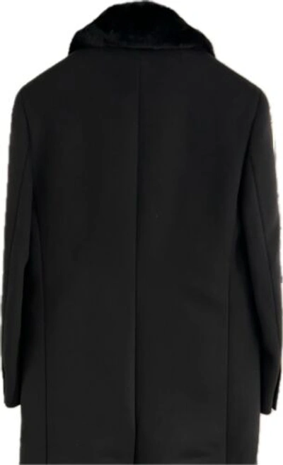 Pre-owned Saint Laurent Wool Overcoat In All Siztes In Black