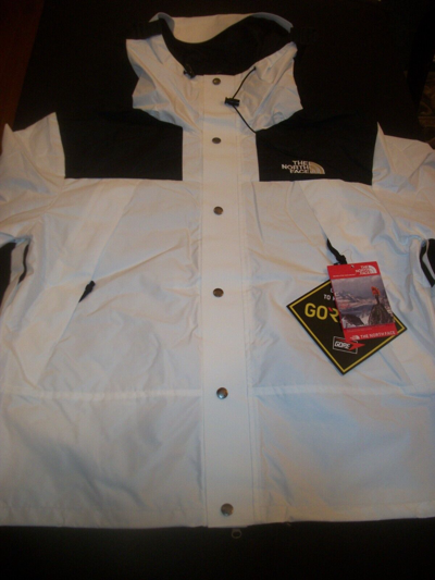 Pre-owned The North Face Gore-tex 1990 Men's Mountain Jacket, White-black, Sizes L, Xl
