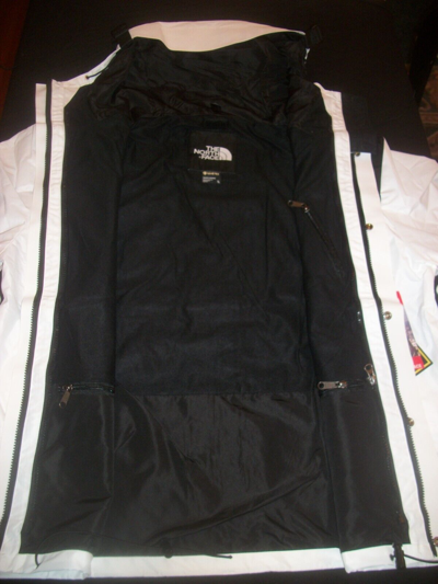 Pre-owned The North Face Gore-tex 1990 Men's Mountain Jacket, White-black, Sizes L, Xl