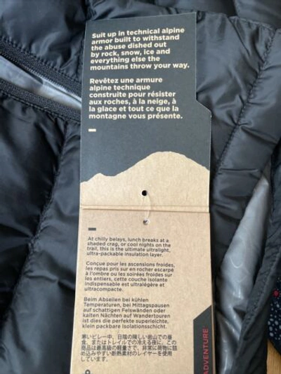 Pre-owned Outdoor Research Transcendent Alpine 650 Fill Down Jacket Men's Medium -black