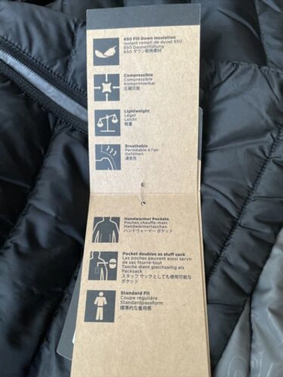 Pre-owned Outdoor Research Transcendent Alpine 650 Fill Down Jacket Men's Medium -black