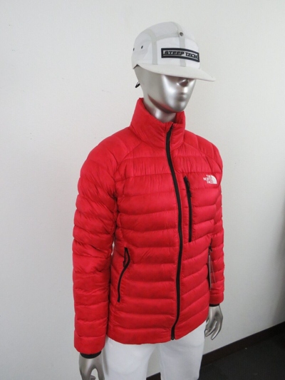 Pre-owned The North Face Womens  Summit Breithorn 800-down Full Zip Insulated Jacket - Red In Tnf Red