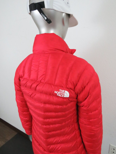 Pre-owned The North Face Womens  Summit Breithorn 800-down Full Zip Insulated Jacket - Red In Tnf Red