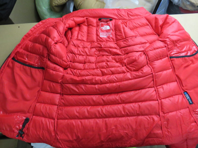 Pre-owned The North Face Womens  Summit Breithorn 800-down Full Zip Insulated Jacket - Red In Tnf Red