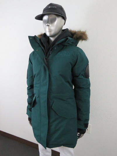 Pre-owned The North Face Womens  Expedition Mcmurdo 700-down Warm Parka Jacket Green In Ponderosa Green