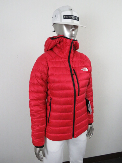 Pre-owned The North Face Womens  Summit Breithorn 800-down Hoodie Insulated Jacket - Red In Tnf Red