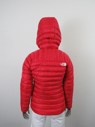 Pre-owned The North Face Womens  Summit Breithorn 800-down Hoodie Insulated Jacket - Red In Tnf Red
