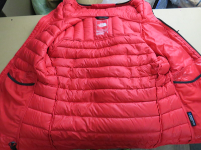 Pre-owned The North Face Womens  Summit Breithorn 800-down Hoodie Insulated Jacket - Red In Tnf Red