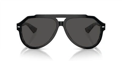 Pre-owned Dolce & Gabbana Dg 4452 Black Grey Havana/ Grey 60/13/145 Men Sunglasses In Gray