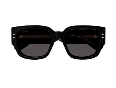 Pre-owned Gucci Original  Sunglasses Gg1261s 001 Black Frame Gray Gradient Lens 54mm