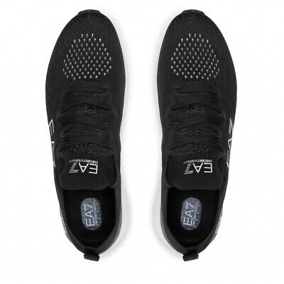 Pre-owned Ea7 Shoes Sneaker Emporio Armani  Man Sz. Us 9 X8x095xk240 A120 Black