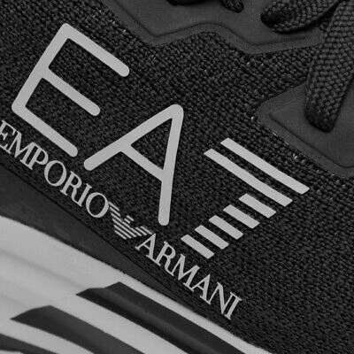 Pre-owned Ea7 Shoes Sneaker Emporio Armani  Man Sz. Us 9 X8x095xk240 A120 Black