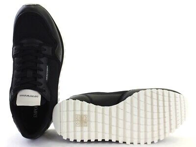 Pre-owned Emporio Armani Shoes Sneaker  Man Sz. Us 7,5 X4x557xm998 A083 Black