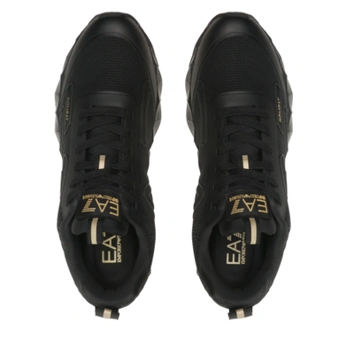 Pre-owned Ea7 Shoes Sneaker Emporio Armani  Man Sz. Us 8 X8x154xk357 M701 Black