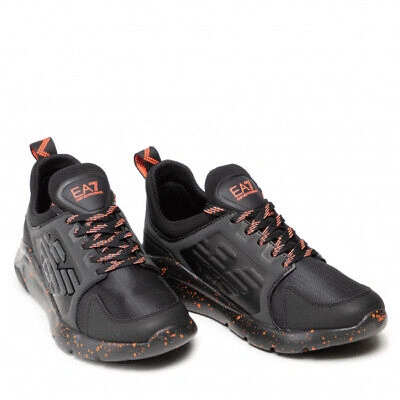 Pre-owned Ea7 Shoes Sneaker Emporio Armani  Man Sz. Us 6,5 X8x057xk217 Q217 Black