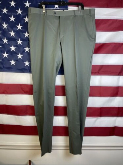 Pre-owned Corneliani Suit Mantua With Flap Pocket 44 6r Waist 38 In Green