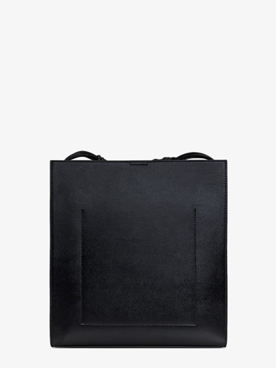 Shop Jil Sander Woman Tangle Woman Black Shoulder Bags