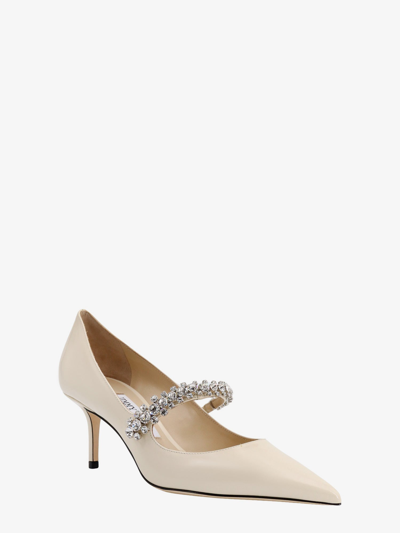 Shop Jimmy Choo Woman Bing Pump Woman Beige Pumps In Cream